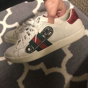 gucci safety pin sneakers